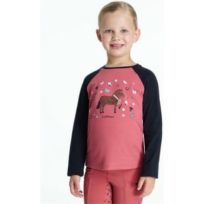 LeMieux Dětské triko Chancer malinové – Sleviste.cz