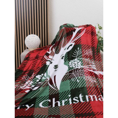 MKLuzkoviny.cz Deka mikroplyš Merry Christmas 150x200 – Zboží Dáma