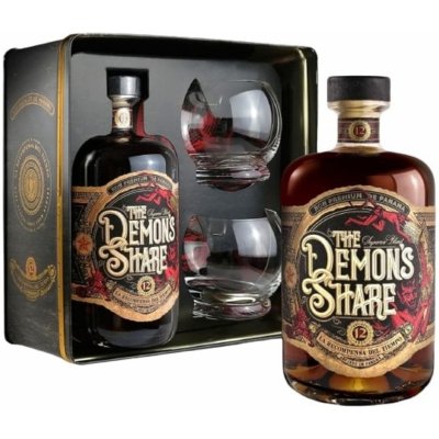 The Demon's Share 12y 41% 0,7 l (dárkové balení 2 sklenice) – Zboží Mobilmania