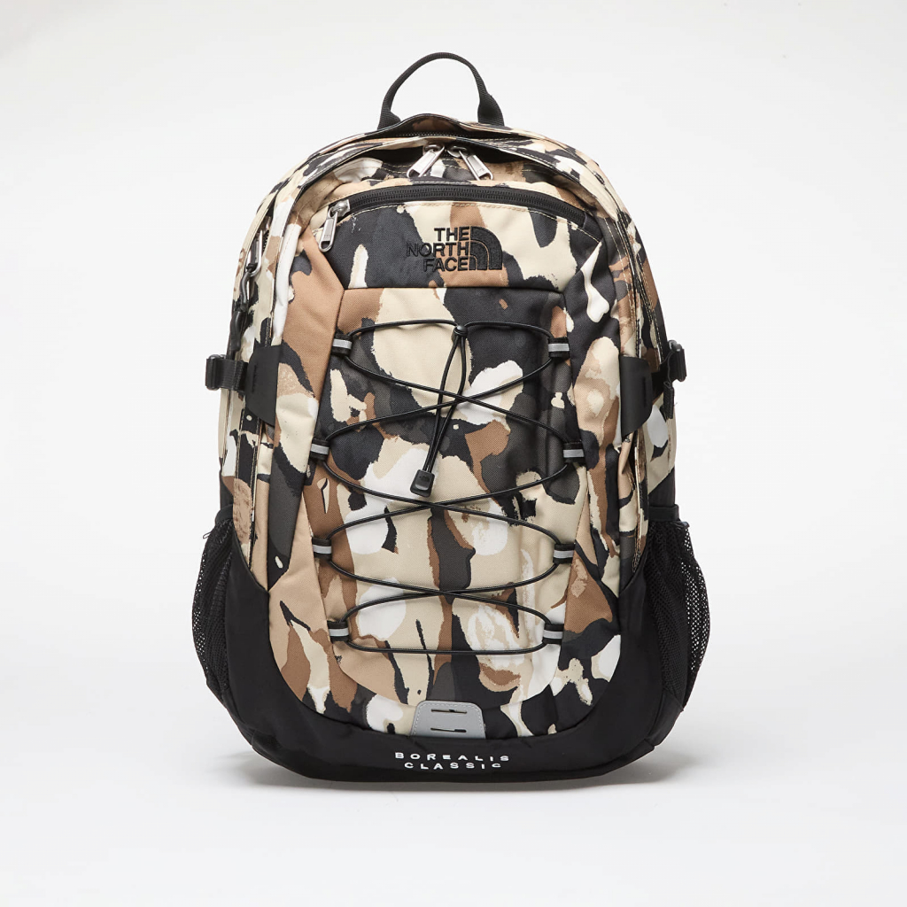 The North Face Borealis Classic Khaki Stone Grounded floral print černá 29 l