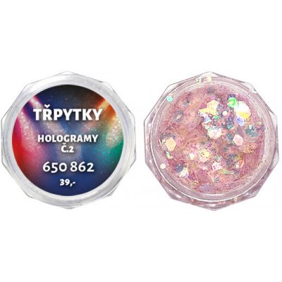 Expa-nails expanails třpytky na zdobení nehtů hologramy č.2 pink light 2 g – Hledejceny.cz