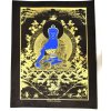 Obraz Sanu Babu Buddha léčitel, "Medicine Buddha", zlatý tisk na ručním černém papíru, 47x36cm