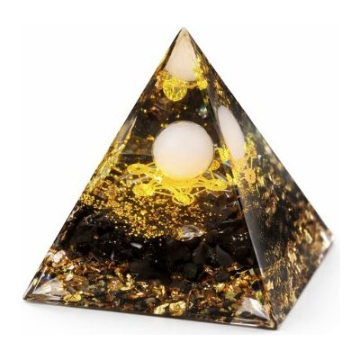 Orgonitová pyramida - Metatronova krychle černá – Sleviste.cz