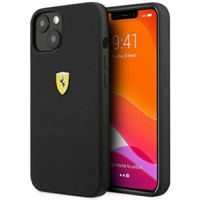Pouzdro Ferrari iPhone 13 Silicone černé
