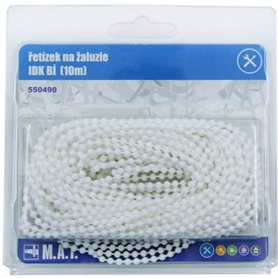 Řetízek na žaluzie IDK, bílý 10m – Zboží Dáma