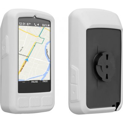kwmobile Silikonové pouzdro pro Wahoo Elemnt Roam V3 - měkký gumový ochranný kryt na cyklo GPS, bílá | Zboží Auto