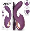 Vibrátor Action Vinca Triple Function with Clit Hitting Ball & Thrusting Purple