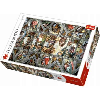 Trefl Michelangelo Strop Sixtinské kaple 6000 dílků – Zboží Mobilmania