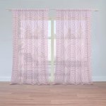 Záclony Růžové spirály: 2 ks - 150x250 cm - Sablio – Hledejceny.cz
