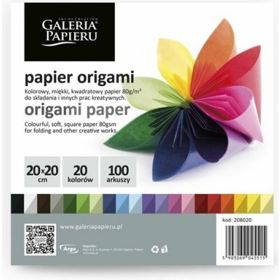 Papír na origami 20 x 20 cm mix barev 100 ks mix variant či barev – Zboží Dáma