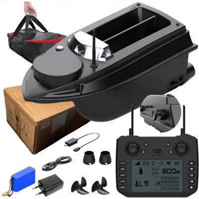 LOKEEVAN V030 s echolotem, dosah 800 m, baterie 20000 mAh, nosnost 3 kg, rychlost 15 km/h, GPS + taška – Zboží Mobilmania