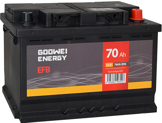 GOOWEI ENERGY 12V 70Ah 760A EFB70