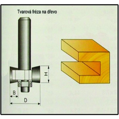 Fréza tvarová do dřeva F12 - 9,4x4mm – Zbozi.Blesk.cz