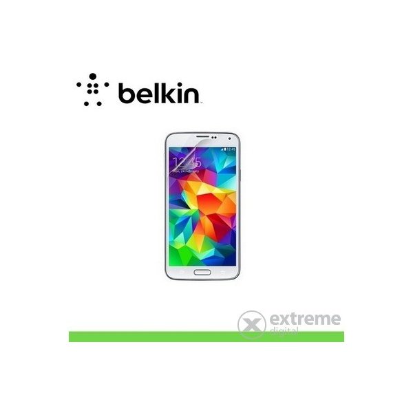 Ochranná fólie pro mobilní telefon Belkin originální Screen Protector, tkanina pro čistení pro Samsung Galaxy S V. (SM-G900) zařízení