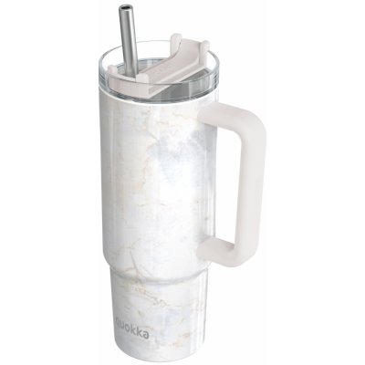 Quokka Termohrnek Vibe s brčkem 880 ml marble – Zbozi.Blesk.cz