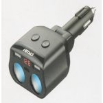 Dvojitá prodlužovací zásuvka 2xUSB 1xUSB C 12/24V max 200W AMIO-04173, , , – Zboží Živě