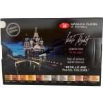 Nevskaya Palitra Akvarelové barvy metallic a pastelové barvy set 12 ks – Sleviste.cz
