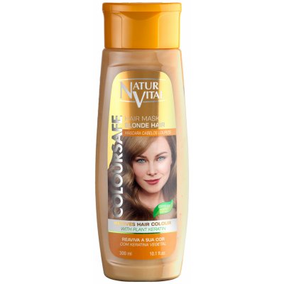 NaturVital Coloursafe Maska na přirozeně blond a barvené vlasy 300 ml – Zboží Mobilmania