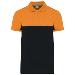 Unisex eco-friendly dvoubarevná polokošile Three žlutá černá