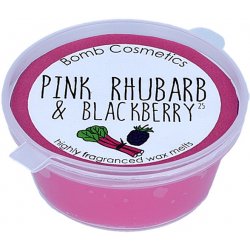 Bomb cosmetics Vosk v kelímku Pink Rhubarb Blackberry Růžová rebarbora s ostružinou 35 g