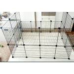 C&C Podlahová modulární klec pro morče králíka ježka 110 x 75 cm stříbrno-šedá – Zboží Dáma
