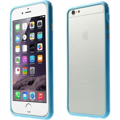 Pouzdro AppleMix Plasto-gumové rámeček Apple iPhone 6 Plus / 6S Plus - modré