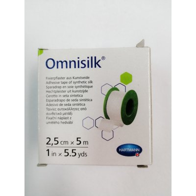 Omnisilk náplast bílé hedvábí 2,5 cm x 5 m 1 ks – Zboží Dáma