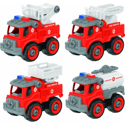 Wiky Vehicles Auto šroubovací hasičské 4 ks 13 cm – Zboží Mobilmania