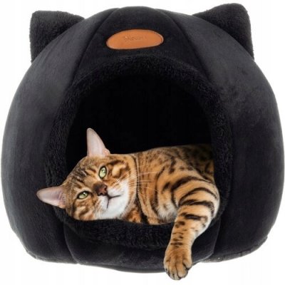 Purlov Bouda černá 40 x 37 x 37 cm – Sleviste.cz