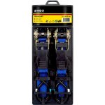 Aroso Germany Popruhy upínací s ráčnou a háky 25 mm x 4,50 m, 2 ks 55089TP – Hledejceny.cz