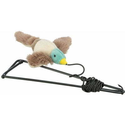 Trixie Plyšová létající kačena na gumičce 13 cm – Zboží Mobilmania