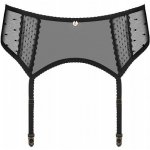 Obsessive Podvazkový pás Obsessive Bowesa černá – Zboží Dáma