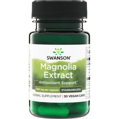 Swanson Magnolia Extract extrakt z magnólie 200 mg 30 rostlinných kapslí – Hledejceny.cz