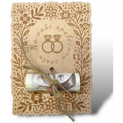 Dřevěné přání MILION - 60 let – Zboží Dáma