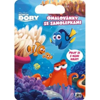 Hledá se Dory Omalovánky se samolepkami