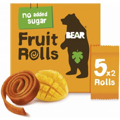 Bear Fruit Rolls mango ovocné rolované plátky 5x20 g – Hledejceny.cz