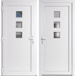 OknaDvereNaMiru.cz Vchodové dveře STYL Ella Bílá / Bílá 90 x 220 cm – Zboží Mobilmania