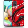 Pouzdro a kryt na mobilní telefon Samsung Pouzdro Picasee silikonové Samsung Galaxy A71 A715F - Red black čiré