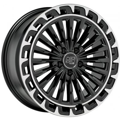 MSW 32 8x19 5x112 ET30 gloss black diamond lip | Zboží Auto