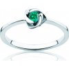 Prsteny Savicki prsten Secret Garden bílé zlato smaragd PI B SZM 00031