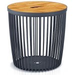 Prosperplast Univerzální koš CLUBO s bambusovým víkem antracit 33,5cm – Zboží Dáma