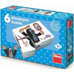 Dino Kostky kubus Krtek 6 ks v krabičce 18 x 13 x 4 cm – Hledejceny.cz