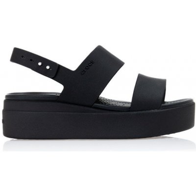 Crocs Sandály černé 36 EU Brooklyn Low Wedge