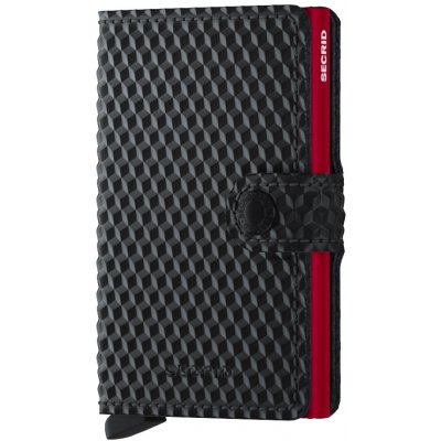Secrid Černá peněženka Miniwallet Cubic Black & Red