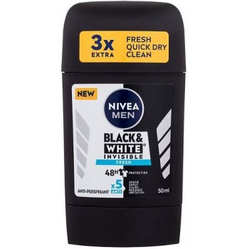 Nivea Men Black & White Invisible Fresh deostick 50 ml