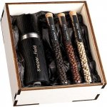 Pepper Field Kampotský Pepř černý sada zkumavek s mlýnkem v dárkové krabičce 8 g & 9 g & 10 g – Zboží Dáma