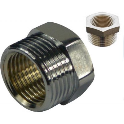 Redukce vnější závit G3/4", vnitřní závit G3/8" - Niklovaná mosaz | Zboží Auto