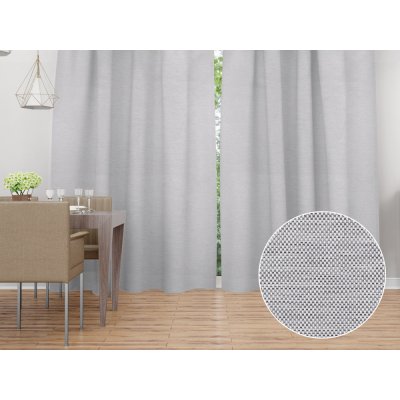 Biante Dekorační závěs TF-067 Šedý režný 140x170 cm – Hledejceny.cz