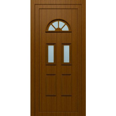 Solid Elements Vchodové dveře Maki, 90 L, 1000 × 2100 mm, plast, levé, dub zlatý, prosklené W1DRBCZTK1.0014 – Zboží Mobilmania