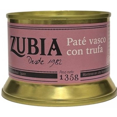 Zubia Patés Paté baskické s lanýžem vasco con trufa 135 g – Zboží Dáma